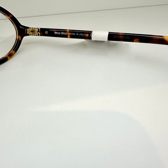 NEW MIU MIU Womens Eyeglasses Brown Oval Full Rim Frames 50-18mm Rx-able Womens - Picture 5 of 7